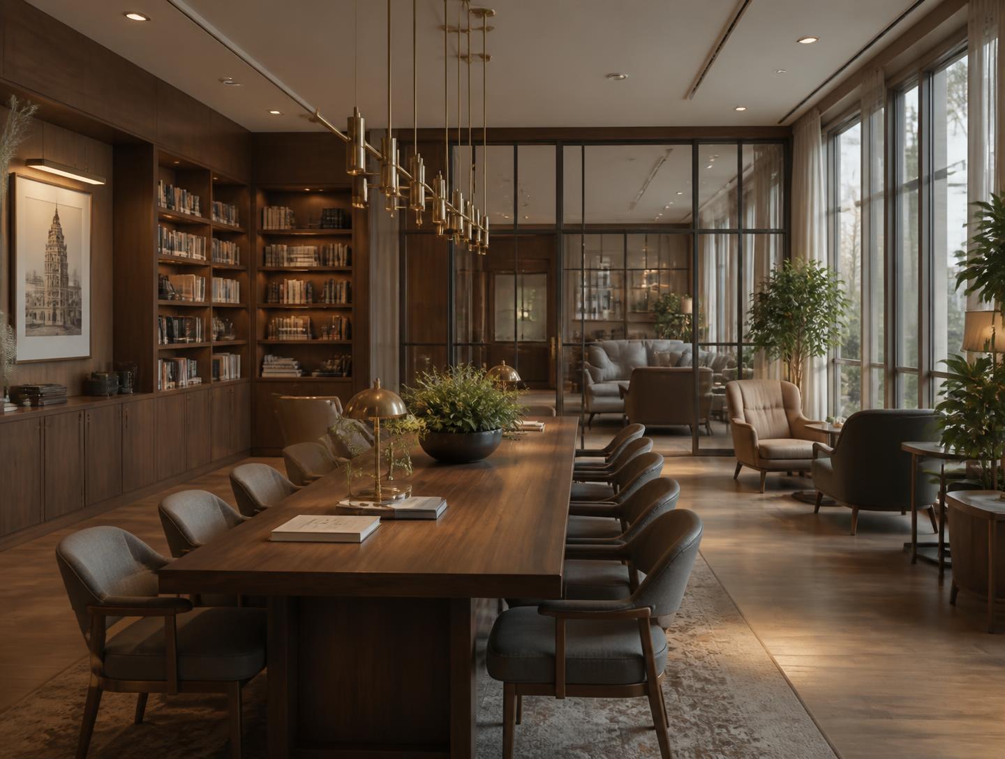 Residents' business lounge and clubhouse
